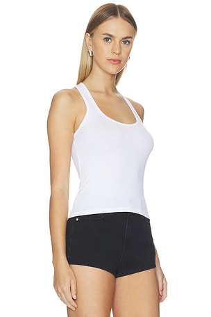 Commando Better Than Basic Rib Racerback Top in White