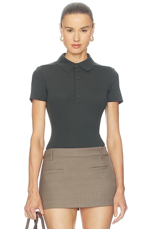 Neoprene Polo Bodysuit Commando