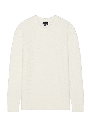 Boucle Half Diamond Crew Sweater Club Monaco