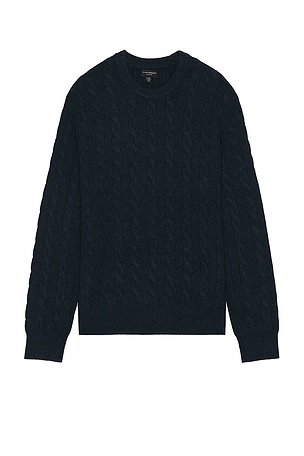 Cashmere Cable Crew Sweater Club Monaco