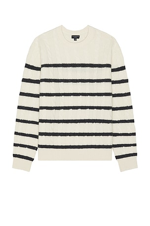 Cashmere Cable Crew Sweater Club Monaco