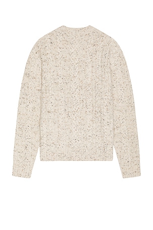 Club Monaco Chunky Cable Mock Neck Sweater in Grey