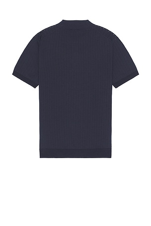 Club Monaco Short Sleeve Polo in Blue