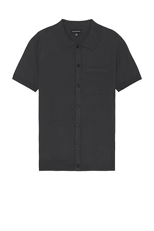 Short Sleeve Tech Button Down Shirt Club Monaco