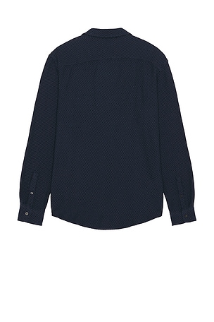 Club Monaco Herringbone Texture Shirt in Blue