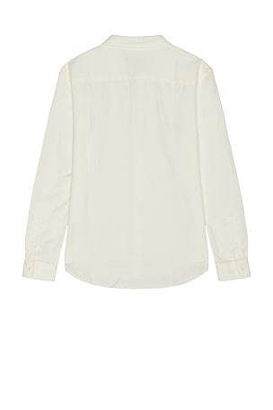 Club Monaco Waffle Textured Shirt in White