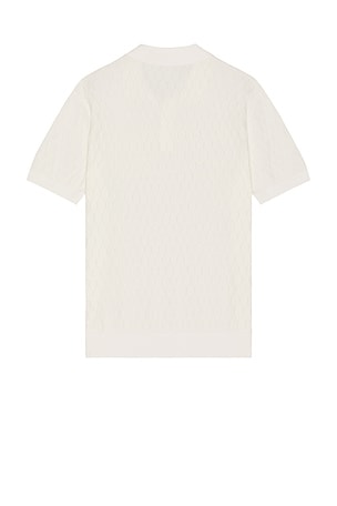 Club Monaco Diamond Polo in Cream