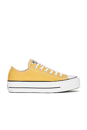 Converse Chuck Taylor All Star Lift Sneaker in Thriftshop Yellow Black White REVOLVE