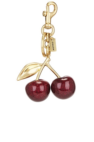 Resin Cherry Bag Charm Coach