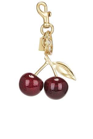 Coach Resin Cherry Bag Charm in Red
