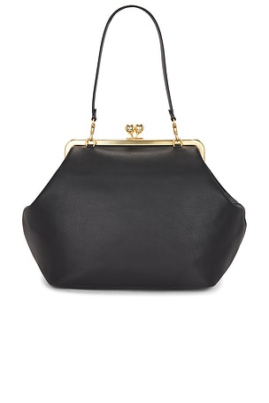 Coach Kisslock Frame Bag in Black