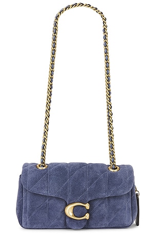Quilted Tabby Shoulder Bag 20 Light Denim Coach