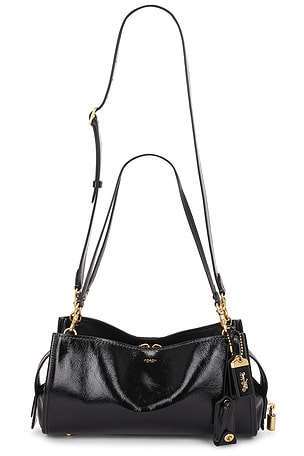 Glazed Ew Rogue Shoulder Bag 34 Black Coach