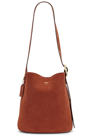 Suede Bleecker Bucket Bag Coach