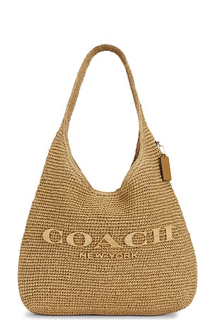 Straw Brooklyn 39 Shoulder Bag Coach