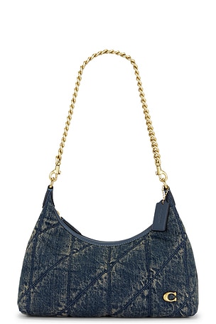 Coach Soft Quilted Loved Denim Juliet 25 Shoulder Bag in Blue