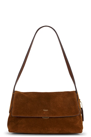 Chelsea Suede Shoulder Bag 30 Coach