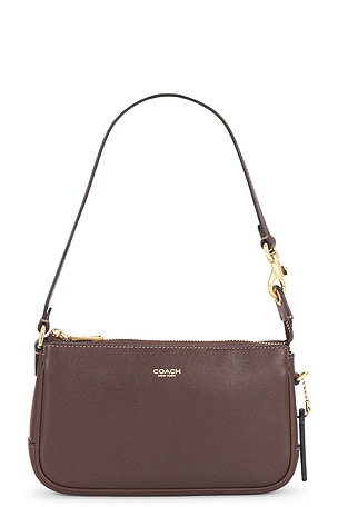 Natural Grain Leather Plaza Bag 18 Coach