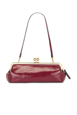 Glovetanned Leather Kisslock Frame Bag 30 Coach
