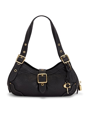 Textured Pebble Leather Drifter Shoulder Bag Coach