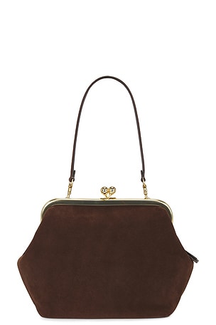 Suede Kisslock Frame Bag 27 Coach