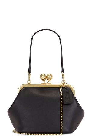 Glovetanned Leather Kisslock Frame Bag Coach
