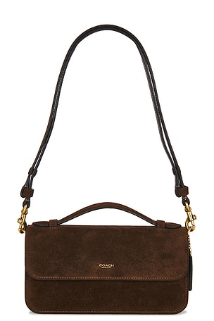 Suede New York Elora Top Handle Crossbody Bag Coach