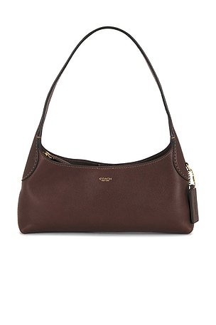 Natural Grain Leather Brooklyn Shoulder Bag 26 Coach