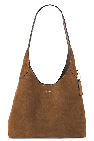 Suede Brooklyn Shoulder Bag 28 Coach