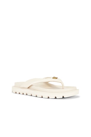 Coach Brynn Thong Sandal in Ivory