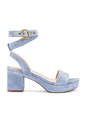 Coach Serena Suede Sandal in Bluebell REVOLVE