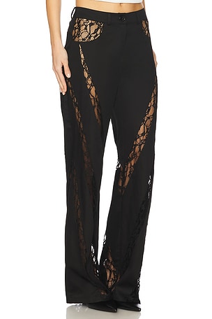 Ceren Ocak Lace Detailed Pant in Black