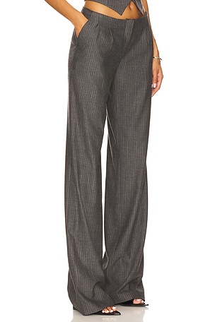 Ceren Ocak Low Waist Pant in Grey