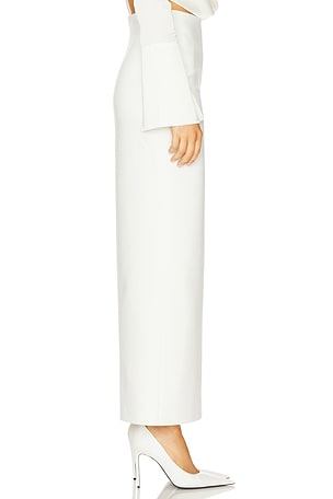 Ceren Ocak Slit Pencil Skirt in White