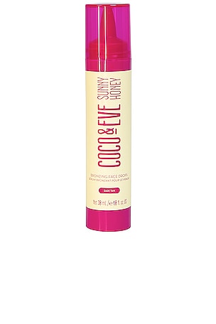 Coco & Eve Sunny Honey Bronzing Face Drops in Dark Tan