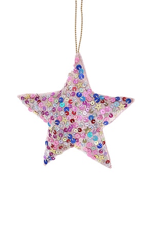 ОРНАМЕНТ 5 POINT MAGPIE SEQUIN STAR ORNAMENT Cody Foster & Co