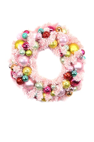 Small Flocked Wreath Cody Foster & Co