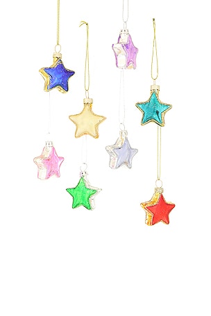 Festive Stars Ornament Set Of 8 Cody Foster & Co