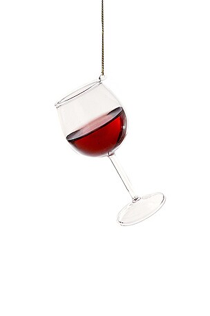 Red Wine Glass Ornament Cody Foster & Co