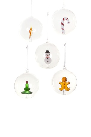 Captured Icon Baubles Set Of 5 Cody Foster & Co