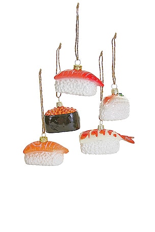 CODY FOSTER & CO SUSHI ORNAMENT SET OF 5 장식 Cody Foster & Co