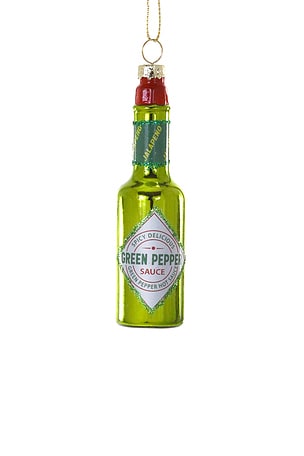 Green Hot Sauce Ornament Cody Foster & Co