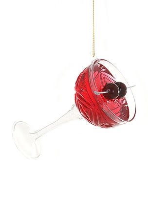 Festive Cranberry Cocktail Ornament Cody Foster & Co
