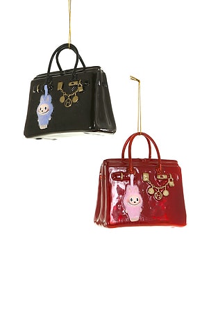 Luxe Bag With Monster Ornament Set Of 2 Cody Foster & Co