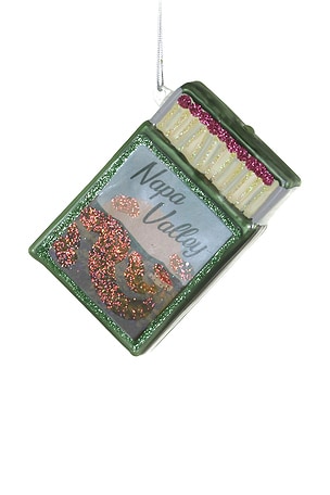 Souvenir Matchbox Napa Valley Ornament Cody Foster & Co