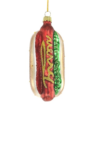 Festive Hotdog Ornament Cody Foster & Co