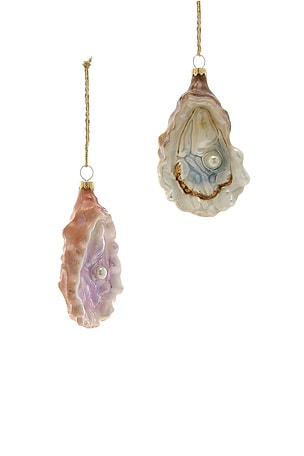 Oyster Ornament Set Of 2 Cody Foster & Co