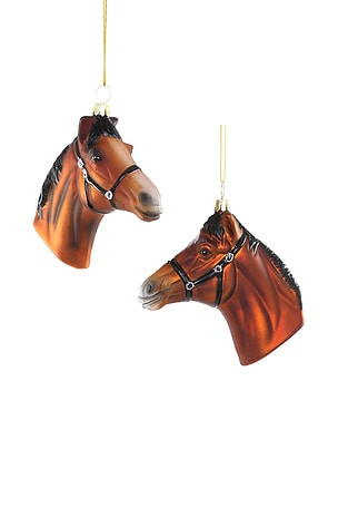 Horse Ornament Set Of 2 Cody Foster & Co