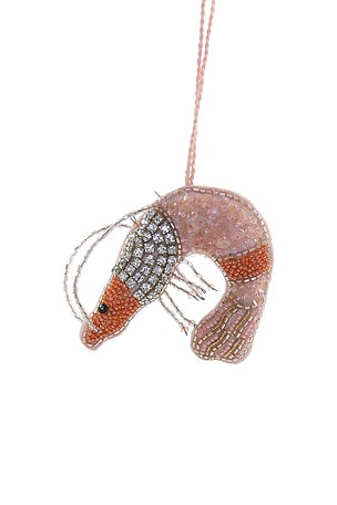 Beaded Shrimp Ornament Cody Foster & Co