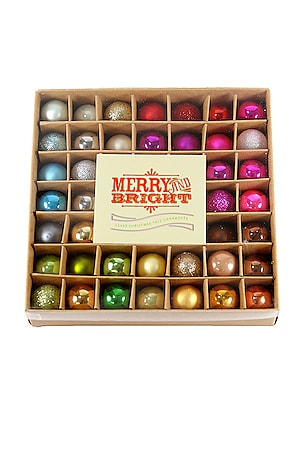 CODY FOSTER & CO MERRY & BRIGHT BOXED ORNAMENT SET 장식 Cody Foster & Co